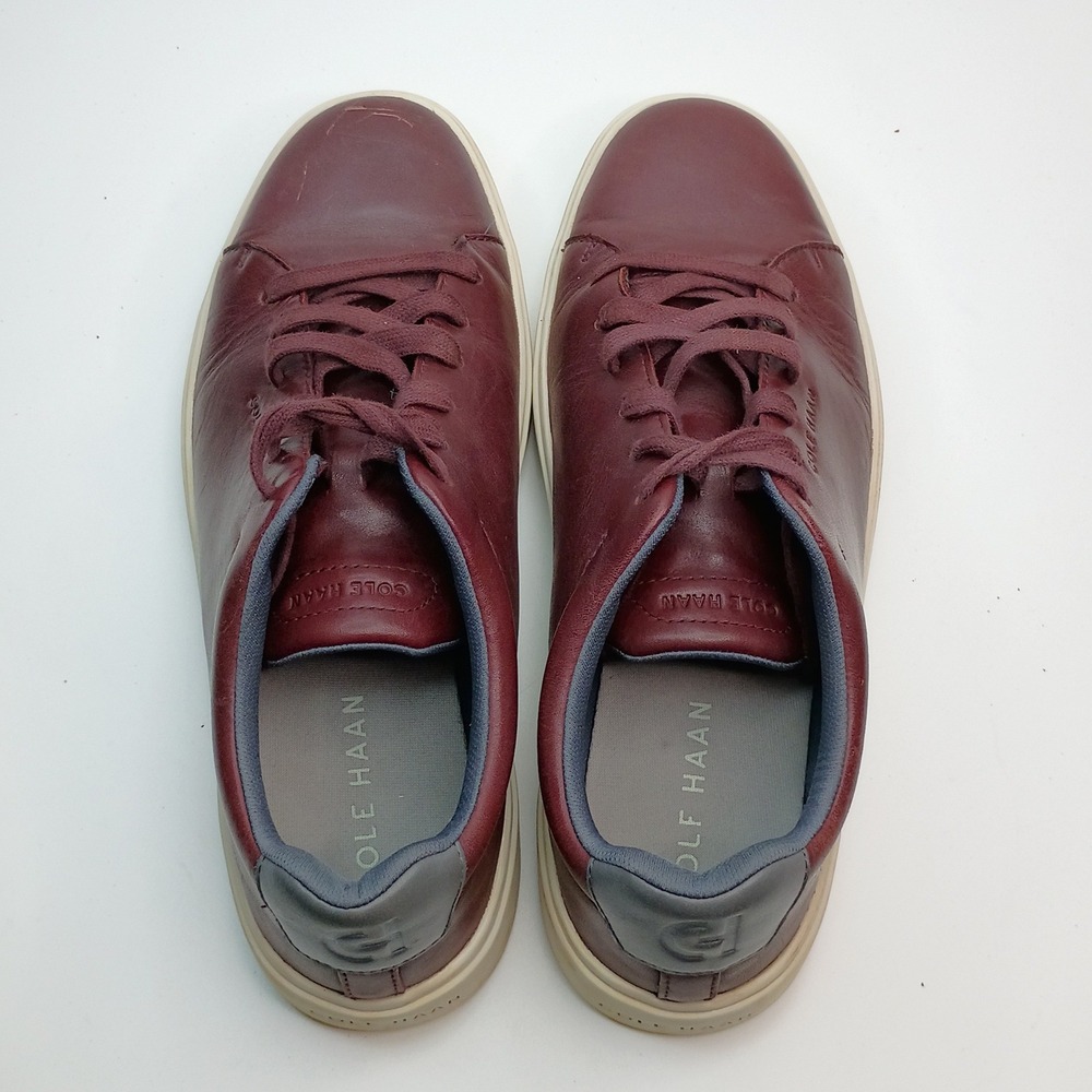 Cole Haan Grand Crosscourt II Mens Burgundy Leather Sneakers C27494 Size 9.5 M - Picture 7 of 11